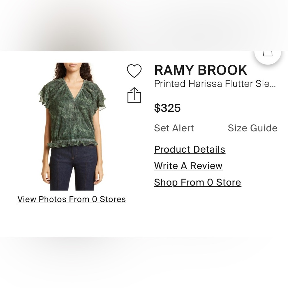 Ramy Brook Harissa Flutter Top